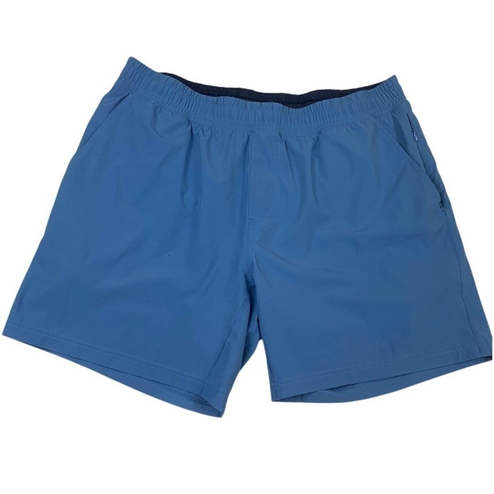 Rhone Mako Blue Lined Athletic Shorts Mens XL 7 Inch Inseam Training Gym Workout